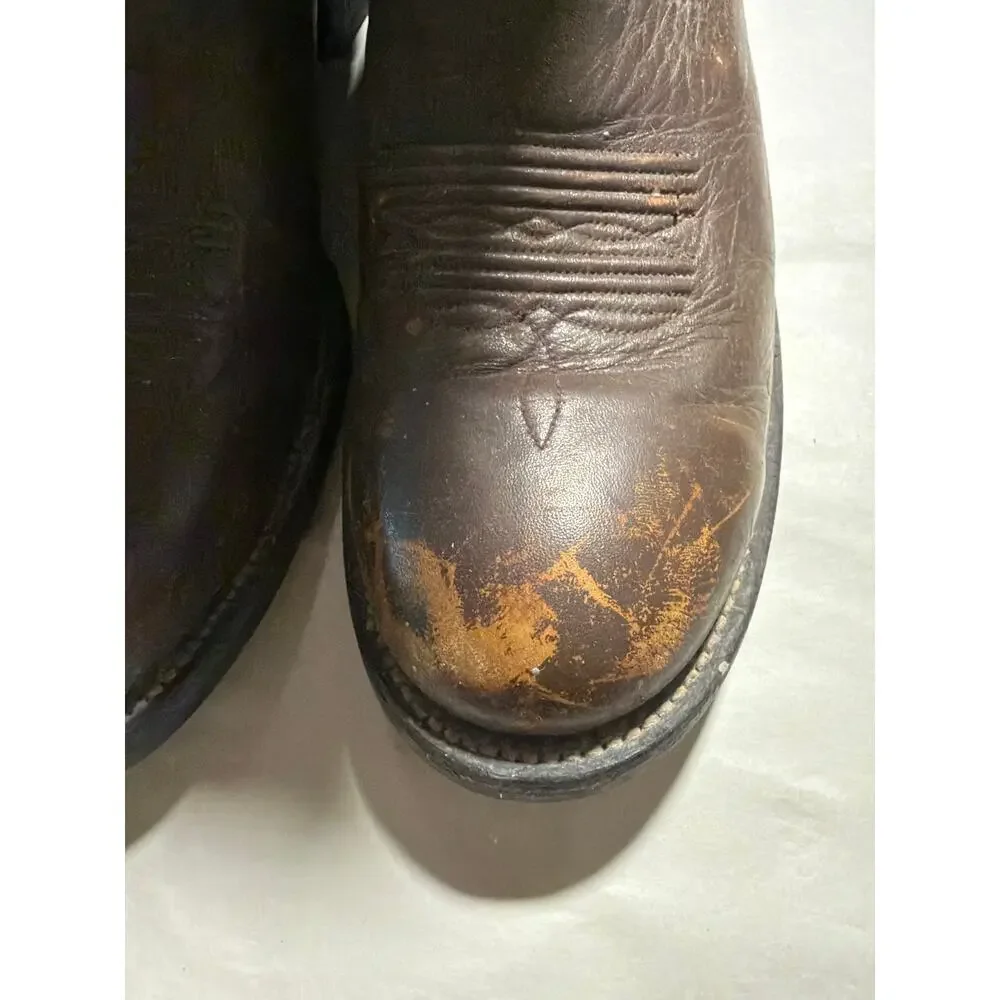 Men's Ariat Cowboy Boots Size 11 Some Scuffing at Toe